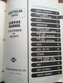 Service manual '' Model C30 series '' Datsun Laurel 1800