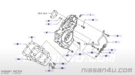 Automaatbakoliecarter Nissan Micra K11 31390-41B00