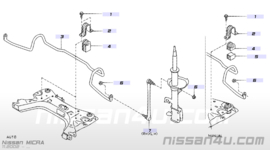 Rod connecting, stabilizer front Nissan 54618-BC40A CK12/ E11/ K12 Original.