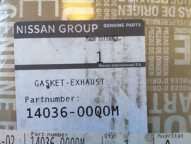 Gasket outlet manifold K9K Nissan 14036-00Q0M K12 Original