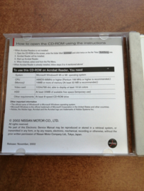 Consult-II Software Update CD-ROM DIAG: AED02D-1/ AFD02D-1/ ASD02D-1/ EGD02D-1/ NATS: AEN02B-1/ AFN02B-1/ ASN02B-1/ EGN02B-1/ CONVERTER: AER02C/ EGR02C Used part.