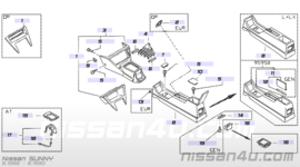 Boot-console Nissan Sunny B12 96935-50A00 Original.