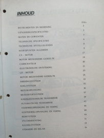 Product bulletin volume 12 '' Nissan Bluebird model U11 '' Introduktie mededeling. Gebruikt.