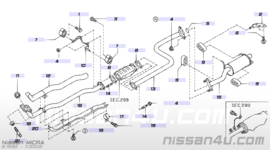 Achterdemper Nissan Micra K11 20100-1F601