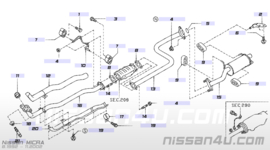 Voorpijp Nissan Micra K11 20010-1F500 gebruikt