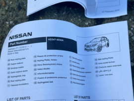 Stylepakket Nissan Qashqai J11 KE600-4E04A Origineel.