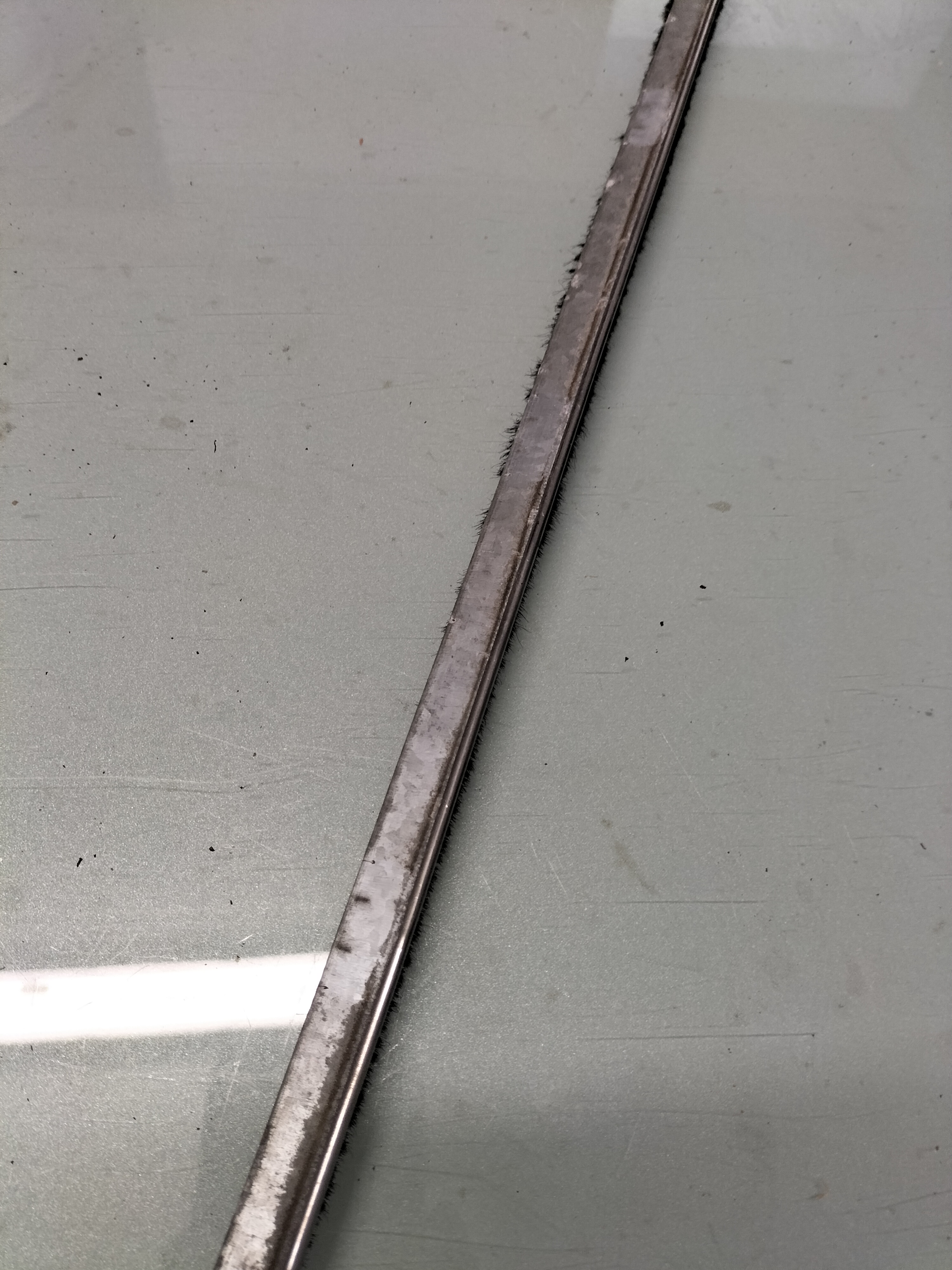 Weatherstrip-waist ''A'' left-hand Datsun Cherry E10 80321-M0404 Used part.