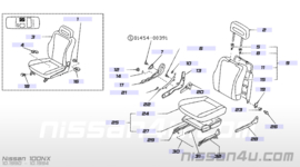 Bijrijdersstoel Nissan 100NX B13 87000-70Y13