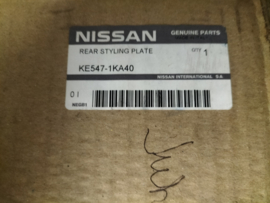 Sierplaat achterbumper Nissan Juke F15 KE547-1KA40 Origineel.