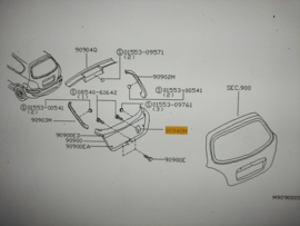 Handle-pull, back door Nissan Almera Tino V10 90940-BU700 Used part.