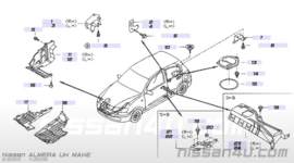 Afdekkap onderzijde motorblok Nissan Almera N16 75898-5M300