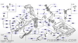 Ontluchtingsventiel brandstoftank Nissan 300ZX Z31 17330-01P00 + 17331-P7100 Gebruikt.