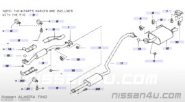 Middendemper Nissan Almera Tino V10 1.8 20300-BU310