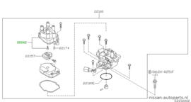 Stroomverdelerkap GA16DE Nissan 22162-82J00 P10/ P11/ WP11 Origineel.