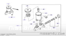 Zuigerset hoofdremcilinder Nissan 46011-17V26 WD21/ Y60