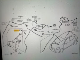 Dop ruitensproeierreservoir Nissan Micra K13 28913-1HA3A Origineel.