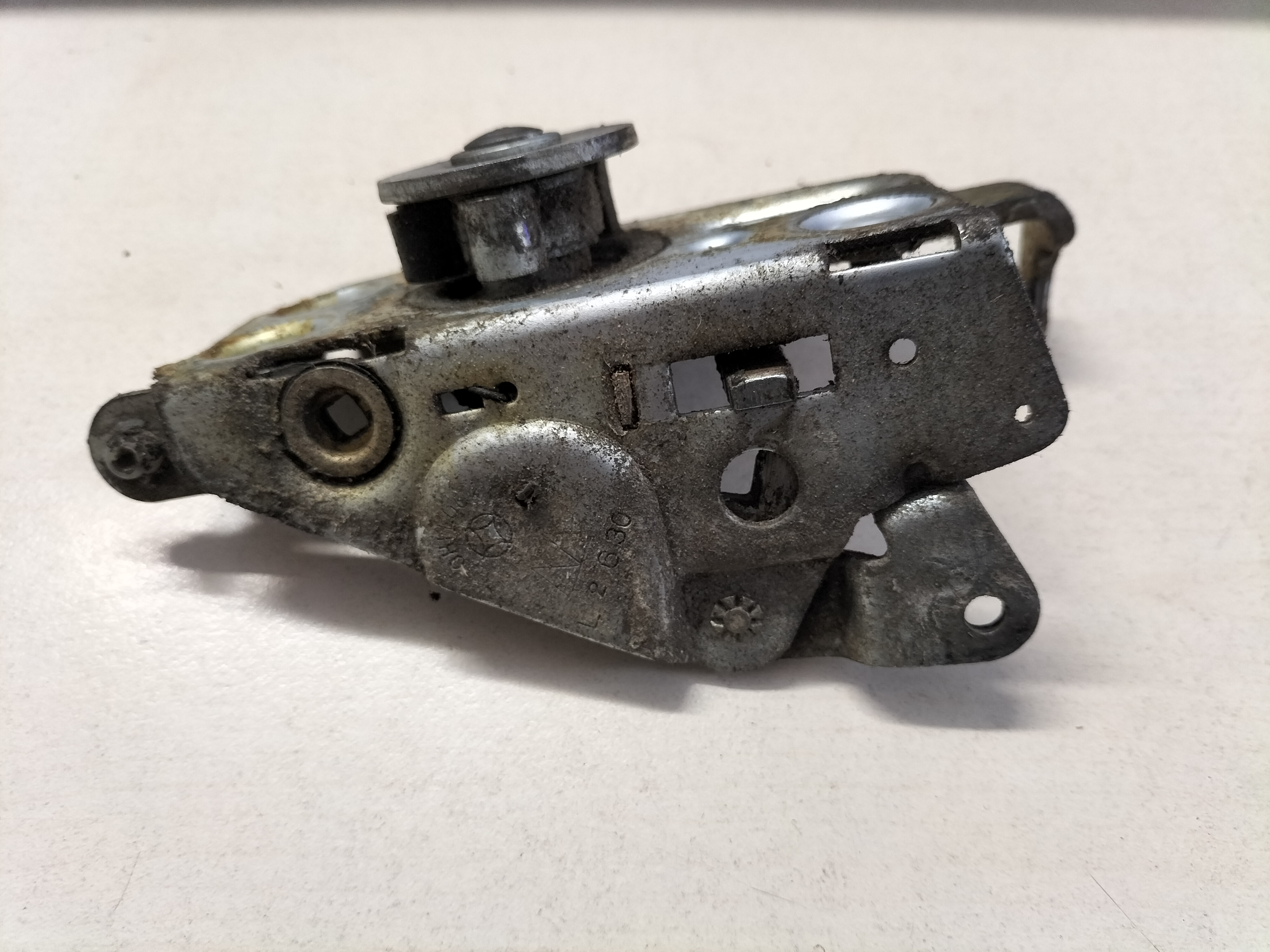 Assy-lock, front door left-hand Datsun Cherry E10 80503-M0201 Used part.
