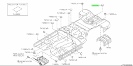 Rubber 40mm Nissan 01658-00951 Original.