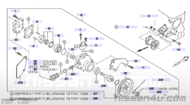 Stuurbekrachtigingspomp GA16DE Nissan 49110-76J00 P10/P11/W10/WP11