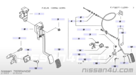 Gaskabel Nissan Terrano2 R20 18201-0F000