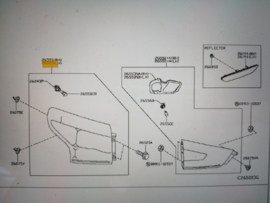 Achterlicht links buitenste Nissan Qashqai J11 26555-4EA0A Lichte schade