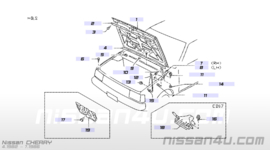 Motorkap Nissan Cherry N12 65100-16M10