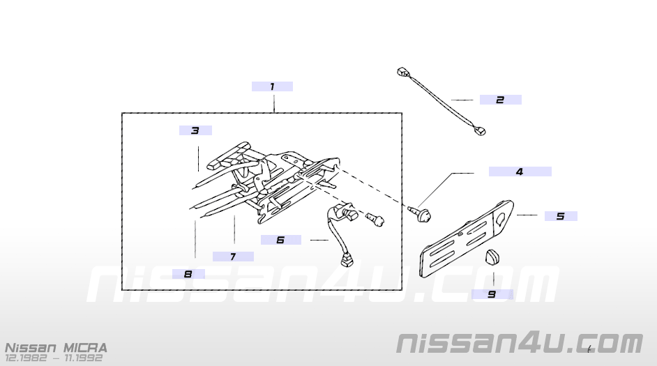 Control Nissan Micra K10 27515-32B00 Used part.
