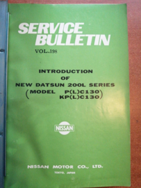 Nissan Datsun service journal map met verzameling Service bulletin's