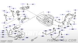 Brandstofpomp Nissan 17042-9F500 K11/ P11/ R20/ WP11 (0 580 453 450)