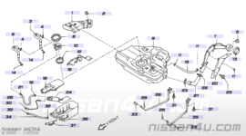 Brandstoftoevoerslang Nissan Micra K11 17228-AP000
