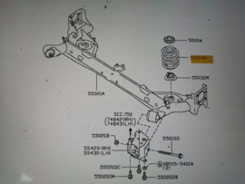 Chassisveer achteras Nissan Juke F15 54020-1KA1D