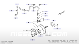 Leiding hoodremcilinder Nissan Micra K11 47401-52B00 / Tube-booster to tank