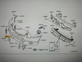 Finisher-front bumper fascia, right-hand Nissan Qashqai J10/ JJ10 62256-JD00A (62256-JD000) Used part.