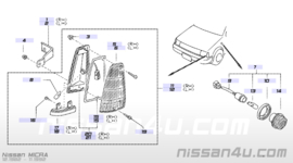 Breedte / stadslicht links Nissan Micra K10 26175-19B75 (Koito 212-63186)