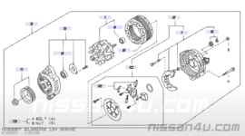 Dynamo 2.2 DDT/DDTI Nissan Almera N16 / Almera Tino V10 23100-BN300