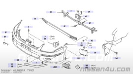 Paneel voorbumper Nissan Almera Tino V10 62087-BU300