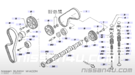 Distributieriem CD17 Nissan Sunny Wagon Y10 13028-59Y25 Nieuw