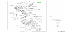 Lamp heater control Nissan 27545-50J05 P10/ S14/ W10 Original.