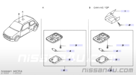 Interieurverlichting Nissan Micra K11 26410-6F600