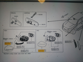 Spiegelkap links Nissan Navara NP300 D23 96374-4KJ0C