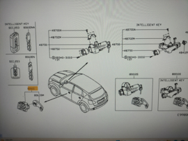 Cylinder set-door lock, left-hand with key Nissan Qashqai J10 H0601-EB300 Used part.