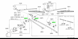 Retainer ball, link no 1 Nissan 28851-01A01 B11/ M10 Original.