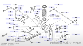 Reactiestang Nissan Terrano2 R20 55130-0F500