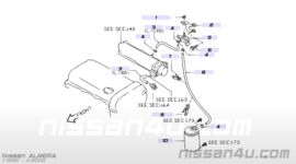 Montagebeugel vacuümregelventiel Nissan Almera GTI N15