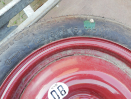 Reservewiel 125/80R15Micelin Tex 4X108 ET0 Naaf 63,3 Gebruikt.