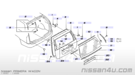 Gasverenset achterklep Nissan Primera W10 90450-79N02
