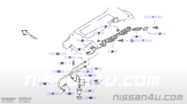 Benzineleiding Nissan GA14DE / GA16DE 17522-73C01 B13/ N14 N15/ Y10 Gebruikt.