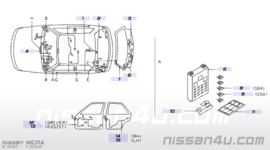 Zekeringenkast Nissan Micra K11 24350-6F700