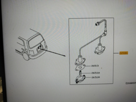 Kentekenverlichting Nissan Micra K11 26510-5F000 Origineel.