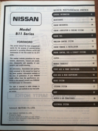 Service manual '' Model B11 series Van-model Supplement '' SM3E-B11SG0